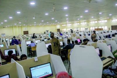 Image of students in examination hall